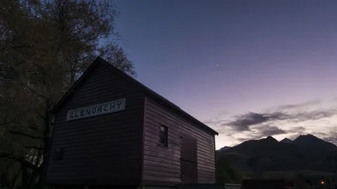 Time Lapse - Sunrise at Glenorchy, New Zealand Stock Footage