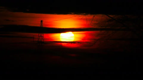 Time lapse sunrise horror Stock Footage 66433311