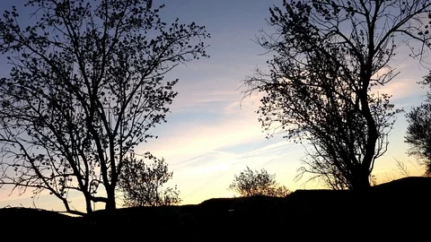 Time lapse of a sunrise in Morella Stock Footage 104565722