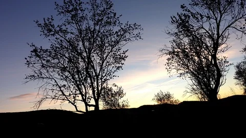 Time lapse of a sunrise in Morella Stock Footage 104617689