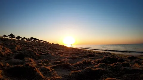 Time lapse sunrise over the black sea in Odessa Stock Footage 164620068