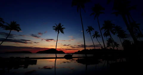 Time lapse of sunrise over Phuket Island.Sun, sand, coast, holiday paradise Video stock 295629015