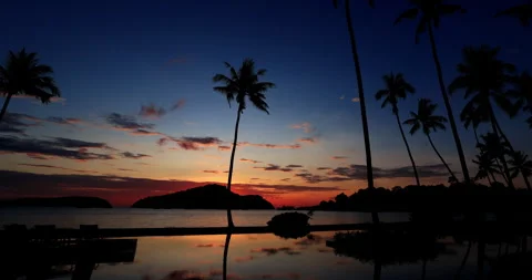 Time lapse of sunrise over Phuket Island.Sun, sand, coast, holiday paradise Video stock 295629989