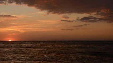 Time lapse sunrise over the sea Stock Footage