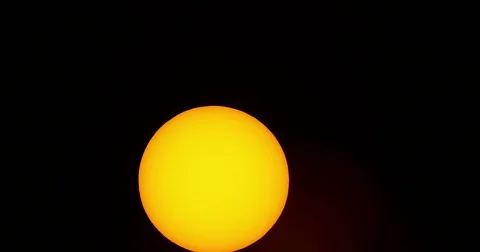 Time Lapse Sunrise shot with a solar filter. 스톡 동영상 83405147