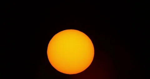 Time Lapse Sunrise shot with a solar filter. 動画素材 83406039