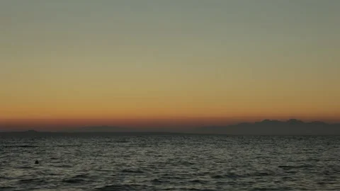 Time lapse of a sunrise with waves moving. Stock Footage 199612940