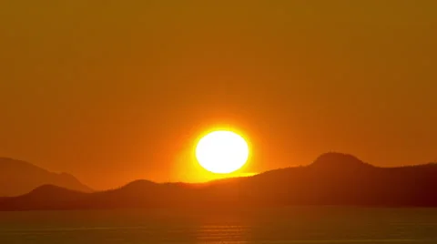 Time-lapse of a sunset in Alaska Video stock 52216676