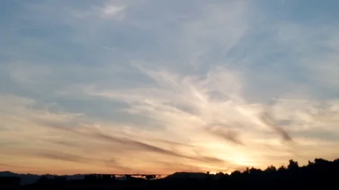Time lapse sunset in algeria Stock Footage 129568183