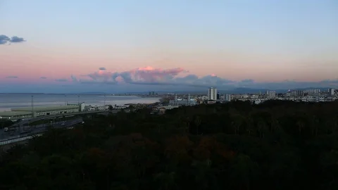 Time lapse of sunset in Algiers, capital city of Algeria Stock-Footage 119050750