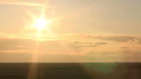 Time lapse of the sunset and clouds Stock Footage 124609627