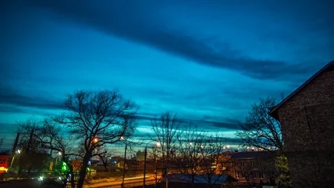 Time lapse sunset and night road Stock Footage 102764948