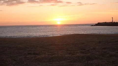 Time Lapse - Sunset on Atlantic Ocean beach Stock Footage 100902161