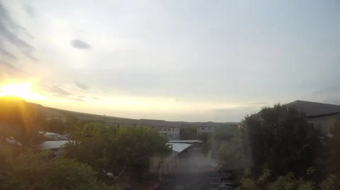 TIME LAPSE OF SUNSET IN AUSTIN TEXAS 動画素材 60138520