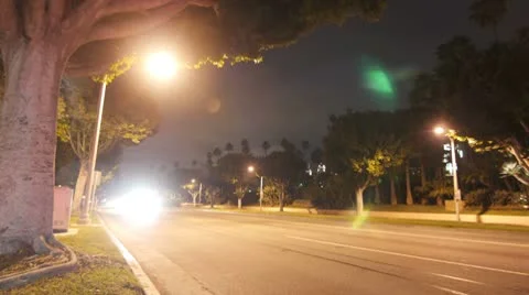 Time Lapse on Sunset Boulevard Stock Footage 8855551
