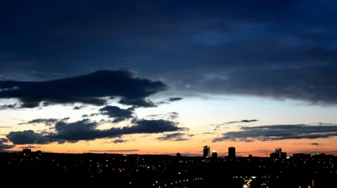 Time lapse sunset - city 库存影片 38018144