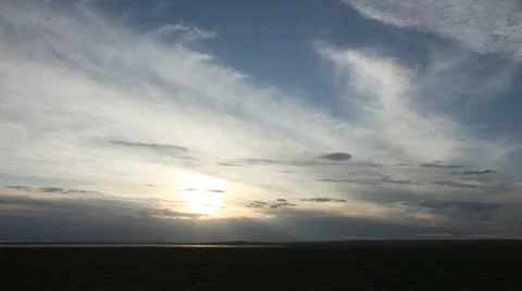 Time lapse. Sunset Cloud Stockbeeldmateriaal 46970855
