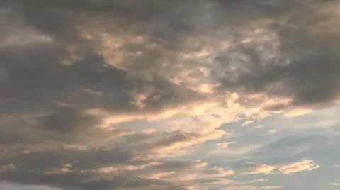 Time Lapse Sunset Clouds 720 Stock Footage 12024818
