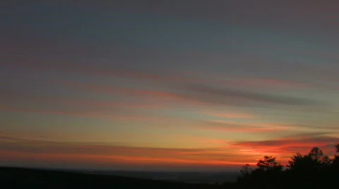 Time lapse sunset with clouds Stock Footage 478743