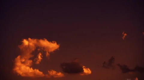 Time lapse sunset clouds Video stock 1018935