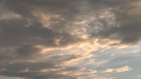 Time Lapse Sunset Clouds Stock Footage 12285431