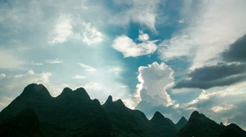 Time-lapse of sunset clouds Stock Footage 27220625