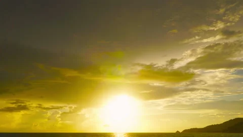 Time lapse sunset in the clouds	 Stock Footage 204918533