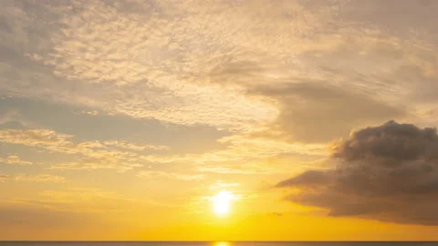 Time lapse sunset in the clouds	 Stock Footage 204918644