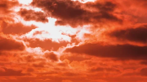 Time Lapse - Sunset with cloudscape Stock Footage 46489753