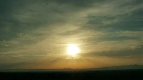 Time Lapse of Sunset with Colorful dramatic sky Video stock 131640637