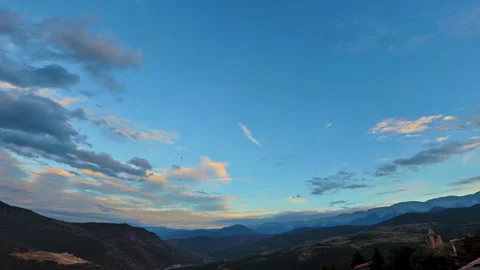 Time lapse of sunset, concept of the rapid passage of time. Video stock 304604216