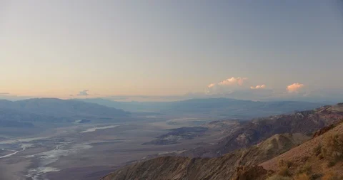 Time lapse of a sunset from Dante's Peak in Death Valley National Park, Stock Footage 99128780