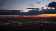 Time-Lapse Sunset To Dark Over Albuquerque, New Mexico Stock Footage