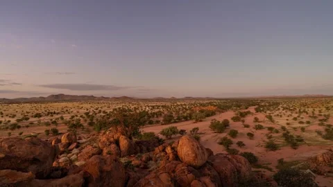A time lapse of a sunset in the Desert in Namibia Stock Footage 302840930