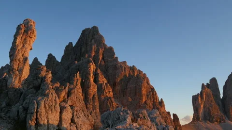 Time lapse sunset dolomite alps paternkofel 11548 Stock Footage 43059148