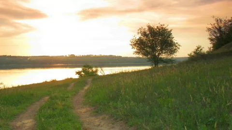 Time lapse with sunset. Видео 418881