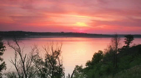 Time lapse with sunset. Video stock 418893