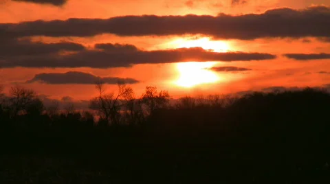 Time lapse with sunset. Stock Footage 580222