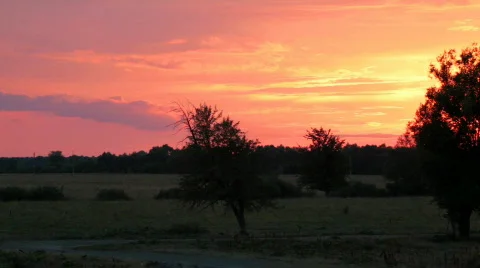 Time lapse with sunset. Stock-Footage 840346