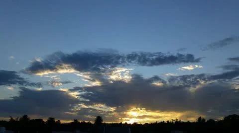 Time Lapse Sunset Stock Footage