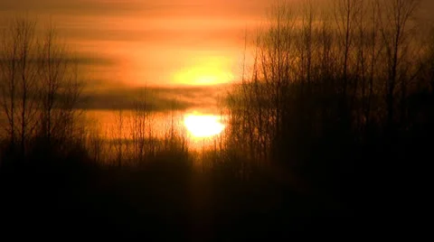 Time Lapse of sunset. Stock Footage 23548593