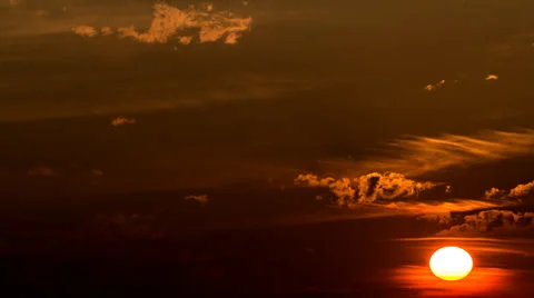 TIME LAPSE SUNSET Stock Footage 32354699