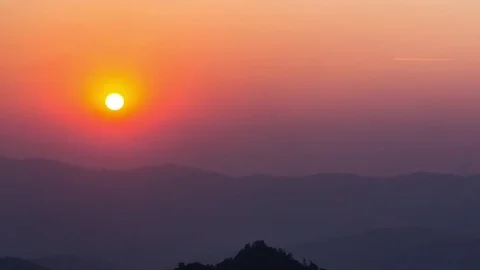 Time Lapse Sunset Stock Footage 74166538