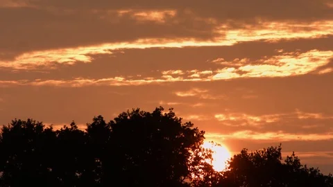 Time lapse sunset Stock Footage 79016562