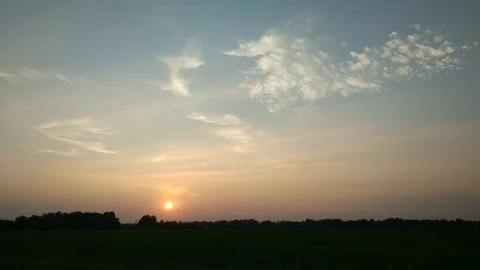 Time lapse sunset Stock Footage 96525016