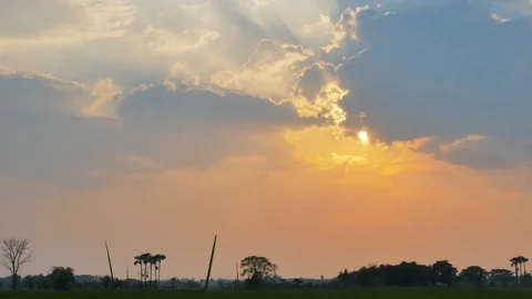 Time Lapse of Sunset Stock Footage 104195048