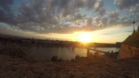 Time-lapse Sunset Stock Footage