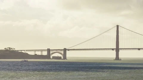 Time-lapse for Sunset at Golden Gate Bridge, San Francisco Video stock 63660246