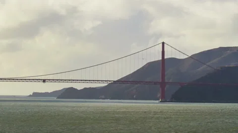 Time-lapse for Sunset at Golden Gate Bridge, San Francisco Vídeo Stock 63660267