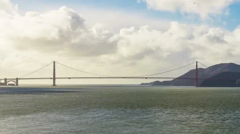 Time-lapse for Sunset at Golden Gate Bridge, San Francisco 库存影片 63660650